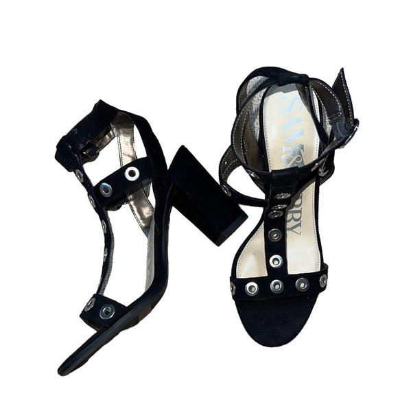 Sam & Libby Evita T-Strap Grommet Heels - Picture 4 of 7